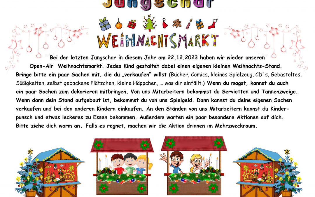 Jungschar Weihnachtsmarkt