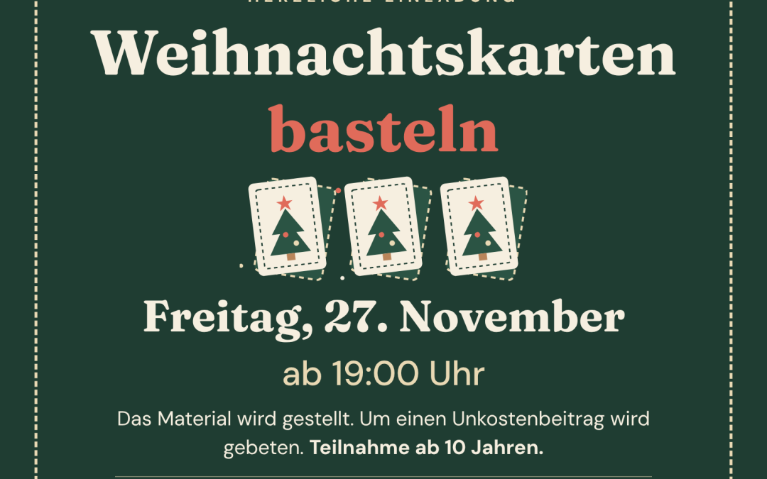 Weihnachtskarten basteln